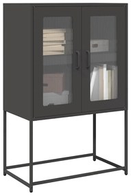 vidaXL Dulap înalt, negru, 68x39x107 cm, oțel