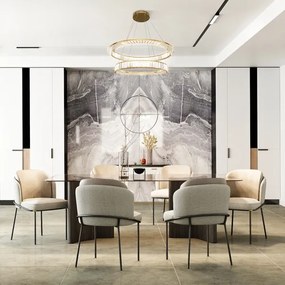 Lustră LED pe cablu Maytoni P097PL-L90G4K KRONE LED/90W/230V d. 80,5 cm auriu