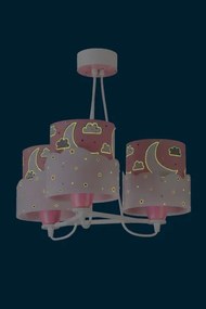 Dalber 61237S - Lustră copii MOON 3xE27/60W/230V