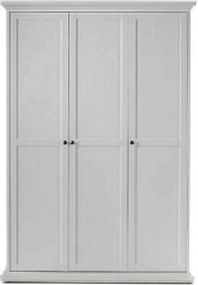 Dulap PARIS, alb, PAL infoliat, cu 3 usi, 139x201x61 cm