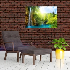 Tablou - cascadele în djunglă (90x60 cm)