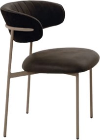 Scaun Mira, tesatura, structura metalica - GRI ANTRACIT