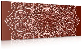 Tablou Mandala etnică fină în design vișiniu