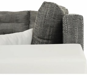 Colţar reversibil, alb/gri maroniu, STILA