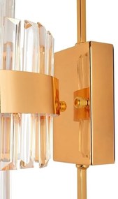Aplica de perete LED, Metal Auriu, Cristale de Sticla, Empero