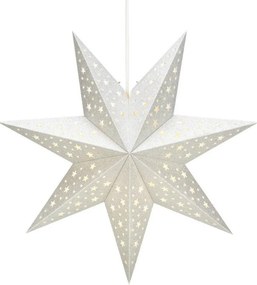 Decorațiune luminoasă argintie ø 45 cm cu model de Crăciun Solvalla – Markslöjd
