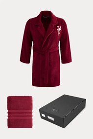 Halat scurt de damă LILLY în cutie cadou + prosop S + prosop 50x100cm + box Verde deschis