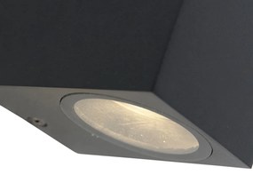 Set de 3 Aplice Smart de Perete Negre GU10 50mm IP44 - Baleno