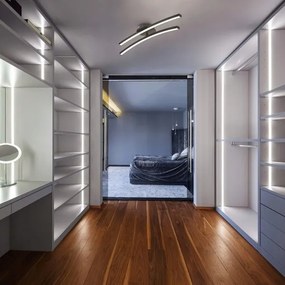 Plafonieră LED 2xLED/6W/230V 3000K neagră