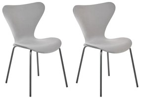 Set 2 buc scaune sufragerie Baylor (gri + Negru). 1078161