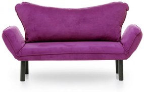 Canapea Extensibilă cu 2 Locuri Chatto, 140 x 70 x 65 cm, Mov
