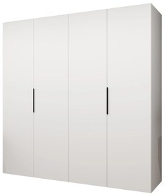 Dulap de haine 200 cm Mirabella 1 (alb + Negru). 1126360