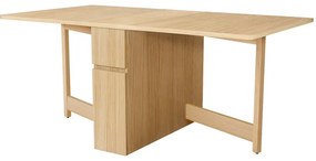 Masă extensibilă cu aspect de lemn de stejar Woodman Mel