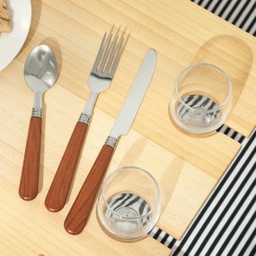 Outsunny Coș Picnic Răchită Bej cu Set | Aosom Romania