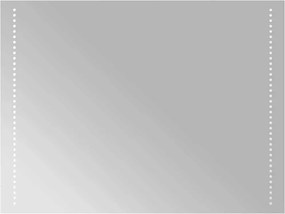 vidaXL Oglindă de baie cu LED, 80x60 cm