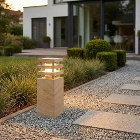 Lampă de podea modernă pentru exterior din piatră de nisip 40 cm - Grumpy