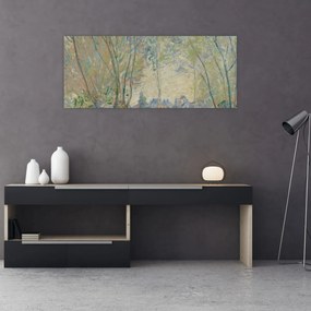 Tablou - Claude Monet, Woman Seated under the Willows, reproducere (120x50 cm)