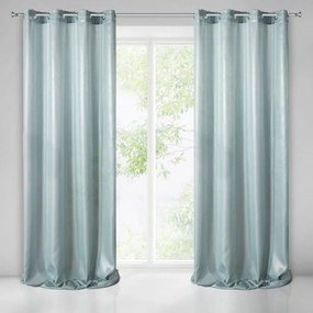 Perdea fină mentol pentru fereastră cu luciu 140 x 250 cm