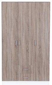 Dulap Miami 120x205 cm stejar York-alb
