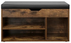 Bancheta pantofi, Lemn metal, 80 44 30