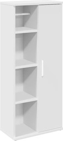 vidaXL Dulap de baie cu suport role, alb, 39x22x90 cm