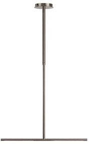 Lustră argintie LED din metal cu abajur din metal Omni Ceiling – UMAGE