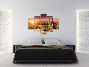 Tablou cu vie și vin (150x105 cm)
