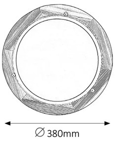 Brilagi - Plafonieră ORBIS 2xE27/60W/230V, diametru 38 cm, pin