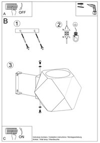 Aplică WOODY 1xG9/40W/230V Sollux SL.1008