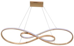 Lustră LED pe cablu ZUMBA LED/50W/230V auriu