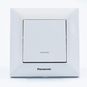 Intrerupator cu led Arkedia Panasonic, ST, alb