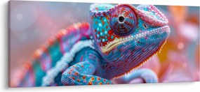 Tablou - Cameleon colorat (120x50 cm)