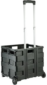 Keeeper Cărucior de cumpărături pliabil Olli 65 l Negru, 65 l