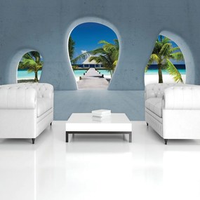 Fototapet - Privire spre Maledive (152,5x104 cm)