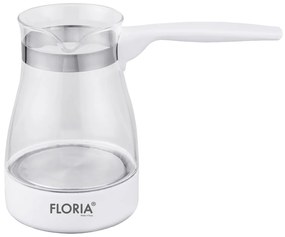 Ibric electric Floria ZLN8139 Alb, carcasa din sticla, capacitate de 0.5 Litri, putere 800W