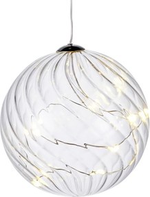 Decorațiune cu lumină LED Sirius Wave Ball, Ø 10 cm