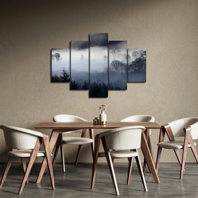 Tablou cu ceță deasupra pădurii (150x105 cm)