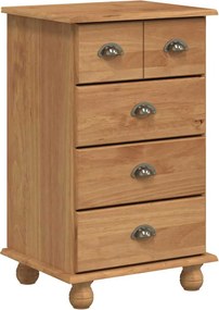 vidaXL Comodă cu sertar ASKIM Maro 45,8 x 40 x 79 cm Lemn de pin masiv