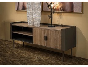 Comodă TV maro din lemn de brad 150x58 cm Toronto – Mauro Ferretti