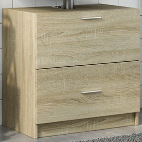 vidaXL Dulap de chiuvetă, stejar sonoma, 59x37x59 cm, lemn prelucrat