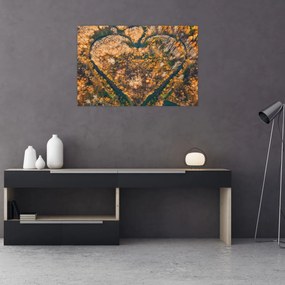 Tablou - Râu în formă de inimă (90x60 cm)