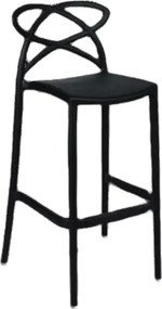 SET 4 SCAUNE BAR INFINITY -POLIPROPILENA-HORECA - NEGRU