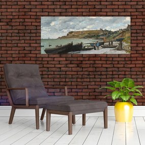 Tablou - Claude Monet, Sainte Adresse, reproducere (120x50 cm)