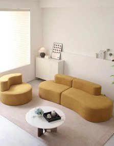 Canapea modulară din spumă cu memorie HD – 200x110x70 cm – design premium și confort inteligent (Culoare: Verde)