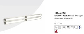 Aplica LED de perete pentru baie IP44 Radiant