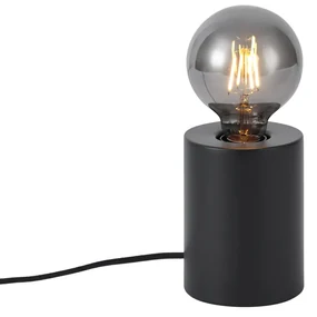 Lampă de masă modernă neagră 13cm - Cylinder
