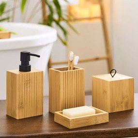 Săpunieră în culoare naturală din bambus Hanoi – douceur d'intérieur