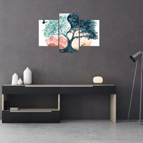 Tablou – Arbore acvarelă plin de viață (90x60 cm)