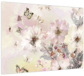 Tablou - Flori,pictură (70x50 cm)