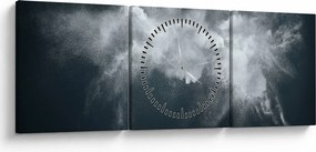 Tablou cu abstracție (cu ceas) (90x30 cm)